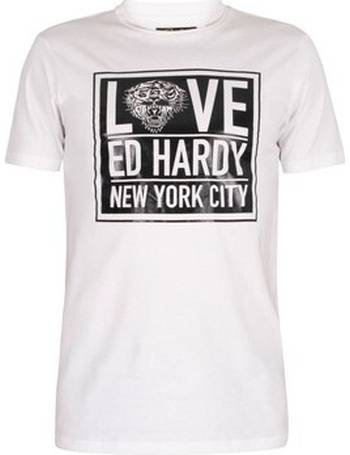 Mens New York City T-Shirt - Khaki – Ed Hardy UK
