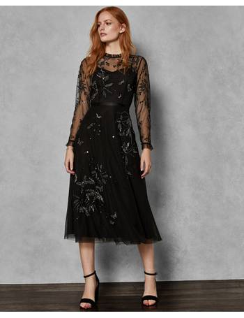 ted baker embellished dress