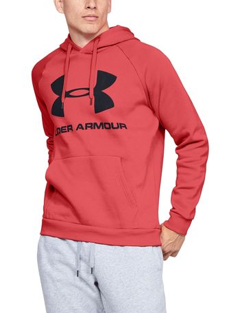 mens red under armour hoodie