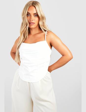 Shop boohoo Women's White Corset Tops up to 90% Off