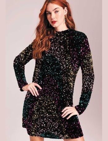 Peacocks sequin outlet dress