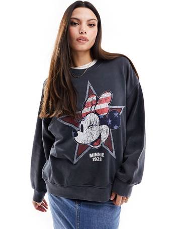 Stradivarius new york graphic sweatshirt in grey