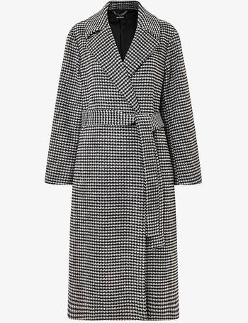 Whistles penelope belted check clearance coat