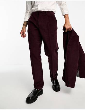 Shelby & Sons Clarkson slim fit pinstripe pants in navy