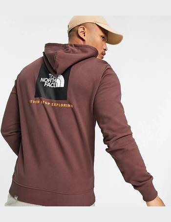 mens burgundy north face hoodie