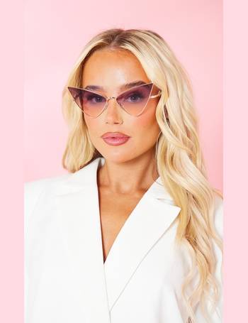 PRETTYLITTLETHING Clear Cat Eye Blue Light Glasses