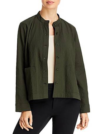 Eileen fisher hotsell mandarin collar jacket