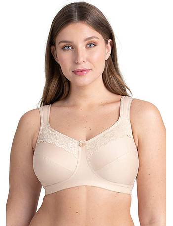 MISS MARY OF SWEDEN COTTON DOTS WHITE SUPPORT NON WIRED BRA 2248