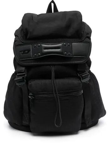 Diesel Logo Faux Leather Backpack - Farfetch