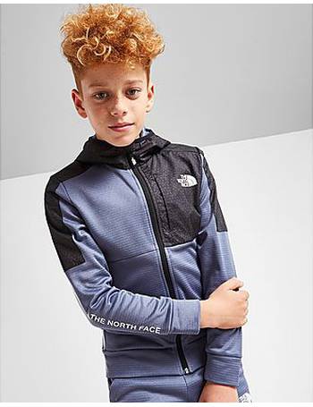 grey north face tracksuit junior