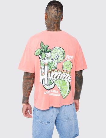 Oversized Overdyed Dragon Graphic T-shirt