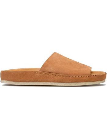 clarks leather sliders