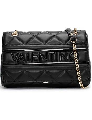 Valentino Bags Ada quilted embossed cross body bag with chain strap in black