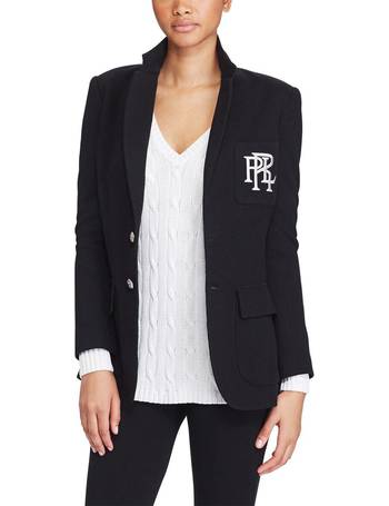 ralph lauren knit cotton blazer