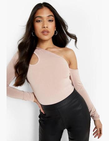 Cut Out Long Sleeve Slinky Bodysuit