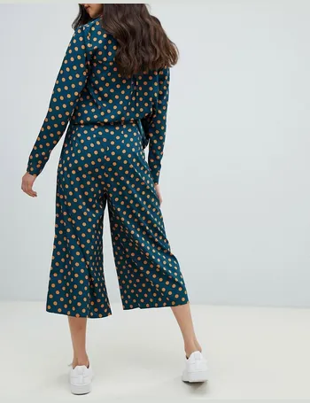 Wednesday's Girl relaxed wide leg pants in smudge spot