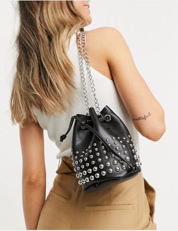 asos design bonded bucket bag