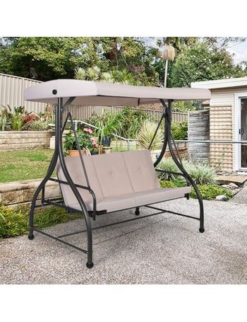 B&q garden swing online canopy