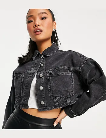 topshop crop jean jacket