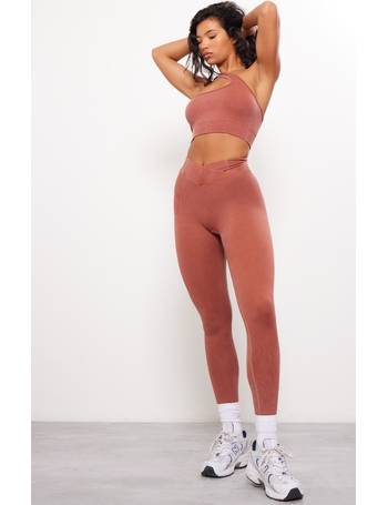 PRETTYLITTLETHING Pink Sport Textured Leggings