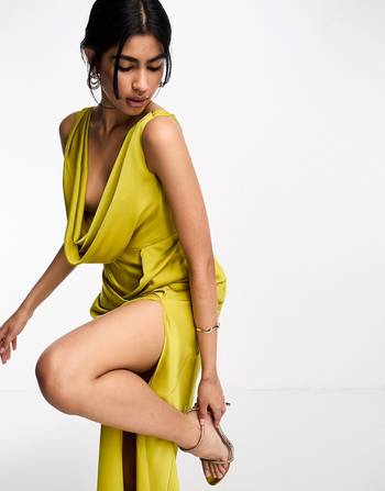 Shop ASOS DESIGN Gold Dresses for Women up to 90% Off