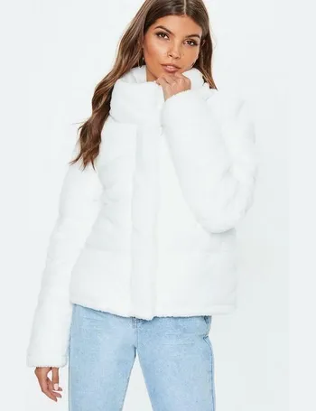 missguided white puffer jacket