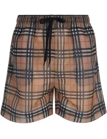 burberry drawstring shorts with lace overlay