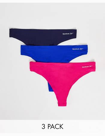 Multi colour Reebok Womens 3 Pack Sydney Thongs - Get The Label