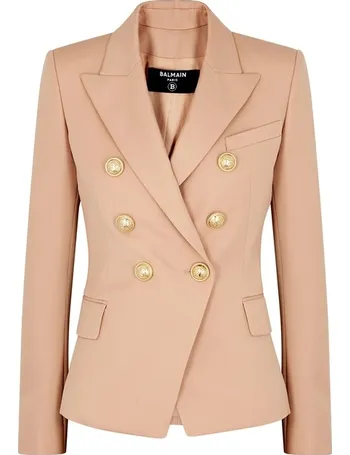 light pink balmain blazer