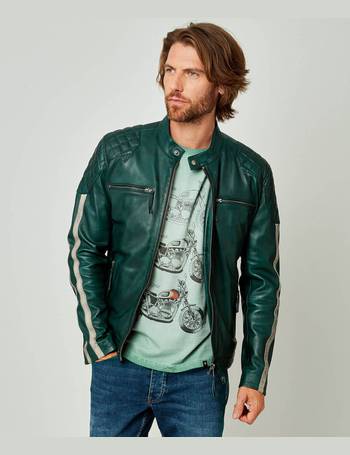 Joe browns hotsell green leather jacket