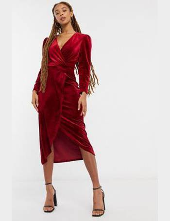 Miss selfridge velvet dress sale