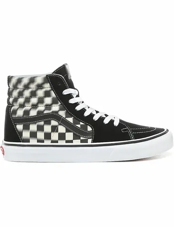 vans sk8 hi checkerboard black