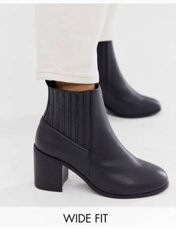 asos absolute wide fit leather chelsea ankle boots