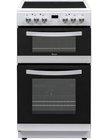 swan sx15871w 50cm twin gas cooker white