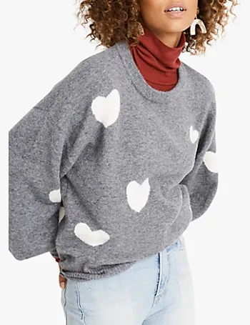 madewell heart sweater