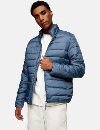 SELECTED HOMME Blue Padded Puffer Jacket