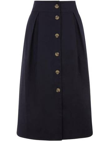 chambray button skirt oasis
