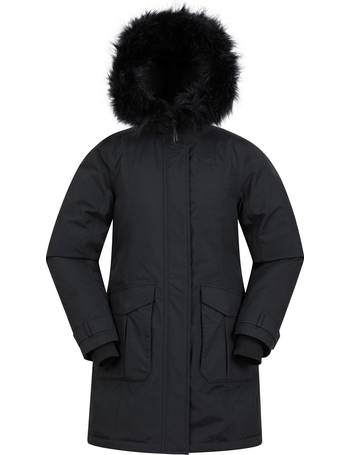 Mountain Warehouse Isla II Long Down Jacket Black UK 18 DH9 ii 12