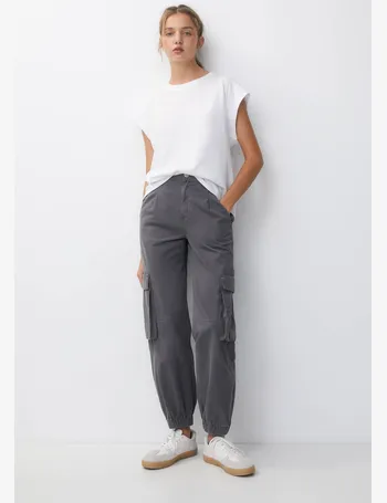 Cargo pants with adjustable cuffs - pull&bear