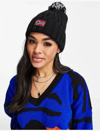 napapijri womens bobble hat