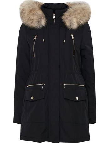 Wallis Faux Fur Coats For Women Up, Wallis Black Faux Fur Shearling Coat