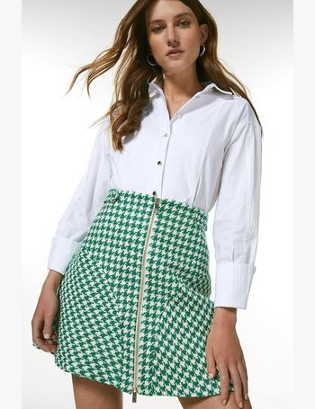 gap black pleated skirt