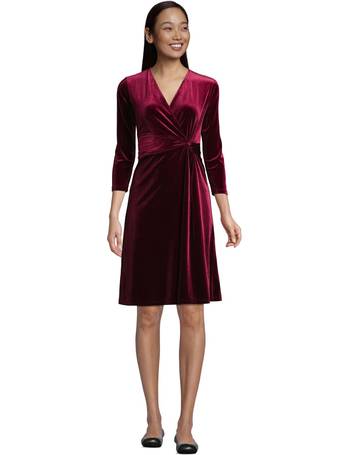 debenhams red velvet dress