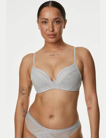 Marie Print Wired Full Cup Bra (A-E), M&S X GHOST