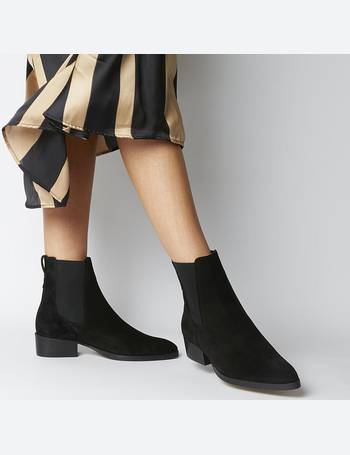 office black suede chelsea boots