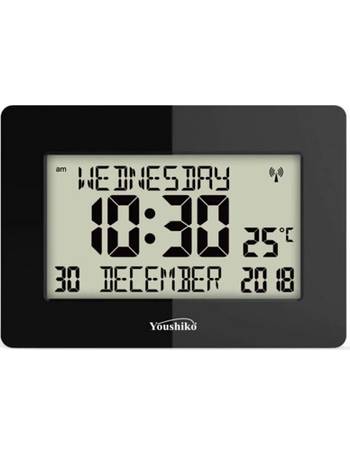 Youshiko Radio Controlled Wall Clock (Official UK & Ireland Version)