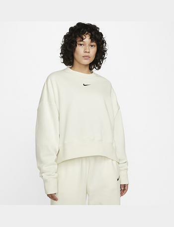 nike sportswear women's essentials fleece cropped crew