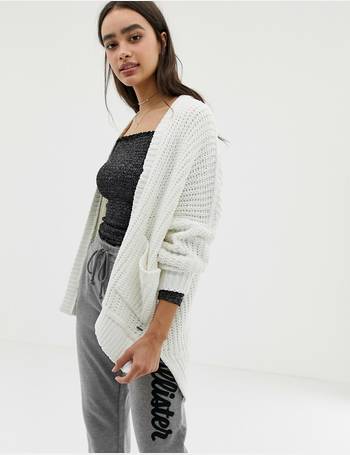 hollister cream cardigan