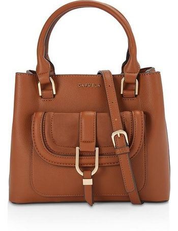 Carvela mini store hex buckle tote