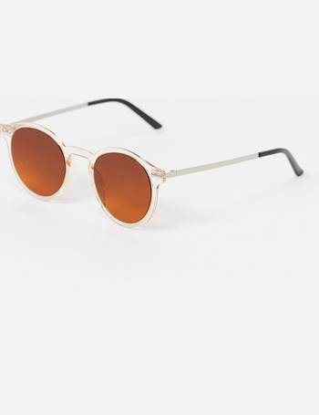 spitfire british summer round sunglasses in orange